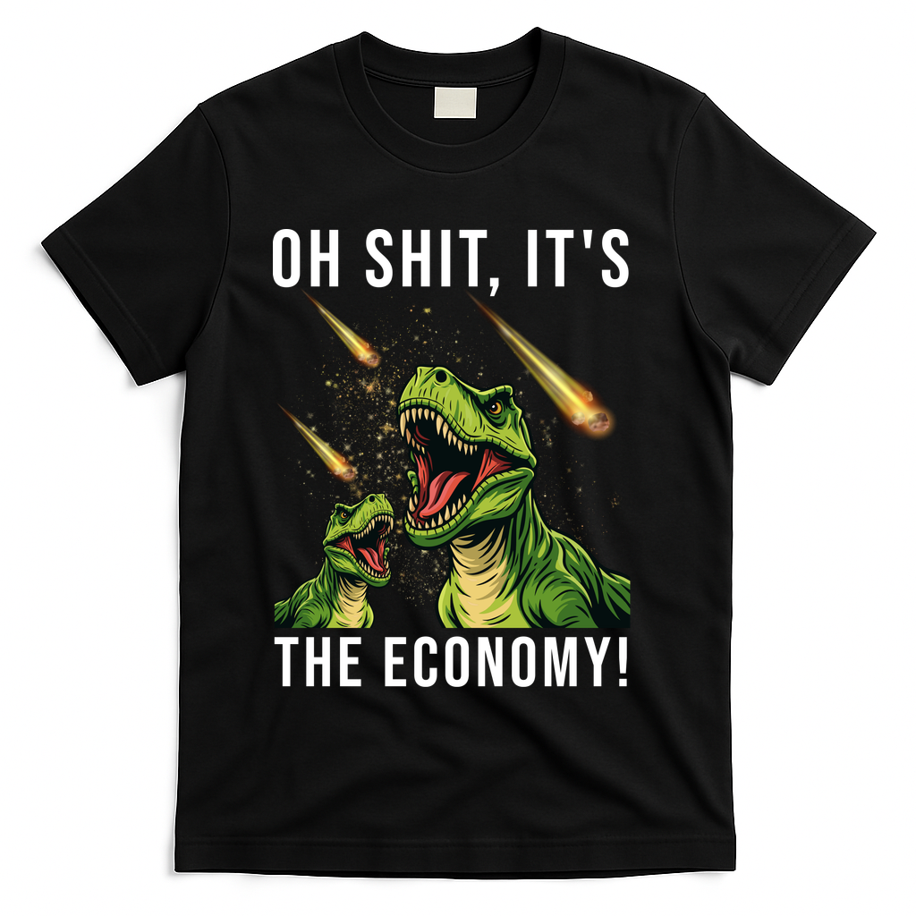 Oh Shit Its The Economy T-Rex T-Shirt
