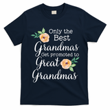 Only The Best Grandmas Get Promoted To Great Grandmas Cool Gift T-Shirt