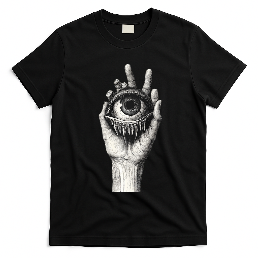 Obscure Visions Goth Alt Macabre Creepy T-Shirt - Black