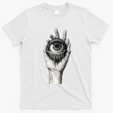 Obscure Visions Goth Alt Macabre Creepy T-Shirt - White