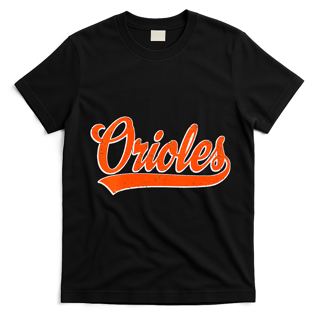 Orioles Vintage Sports T-Shirt - Black
