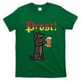 Oktoberfest Wiener Dog Prost German Costume T-Shirt - Irish Green