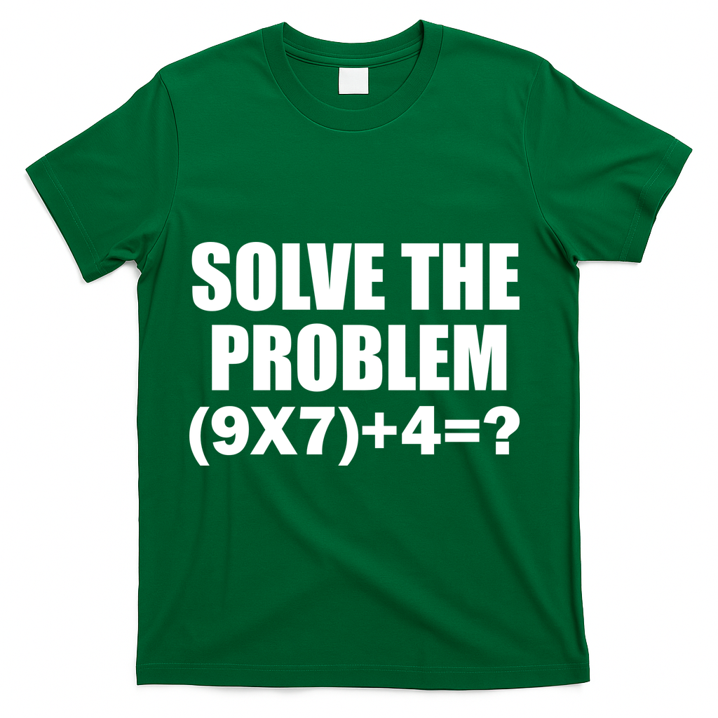 PEMDAS 67 Meme Elementary Math Teacher Brainrot Joke T-Shirt - Green