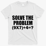 PEMDAS 67 Meme Elementary Math Teacher Brainrot Joke T-Shirt - White