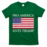 Pro America Anti Trump American Usa Flag Resist T-Shirt - Green