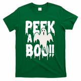 Peek A Boo Halloween Ghost T-Shirt - Green