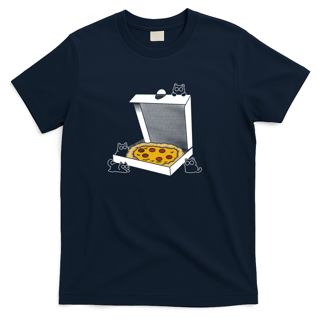 Pizza And Cat - Navy