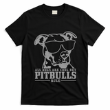 Pitbull All Dogs Are Cool Pitbulls Rule Funny Pitbull T-Shirt - Black