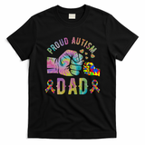 Proud Autism Dad Autism Awareness Tie Dye Matching T-Shirt