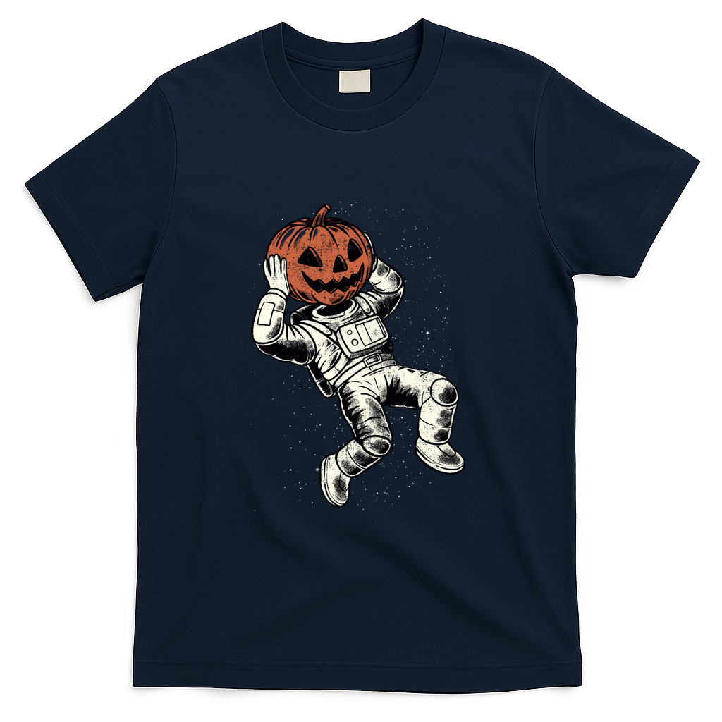 Pumpkin Astronaut Halloween by Tobe Fonseca - Navy