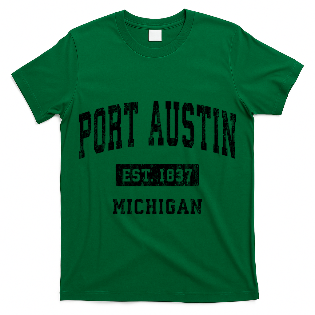 Port Austin Michigan MI Vintage Athletic Sports T-Shirt