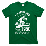 Port Arthur Sea Hawks Texas Vintage Baseball Team T-Shirt - Green