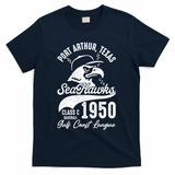 Port Arthur Sea Hawks Texas Vintage Baseball Team T-Shirt - Navy