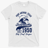 Port Arthur Sea Hawks Texas Vintage Baseball Team T-Shirt - White