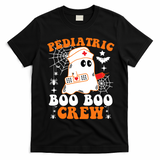 Pediatric Boo Boo Crew Great Gift Funny Nurse Ghost Halloween Gift T-Shirt - Black