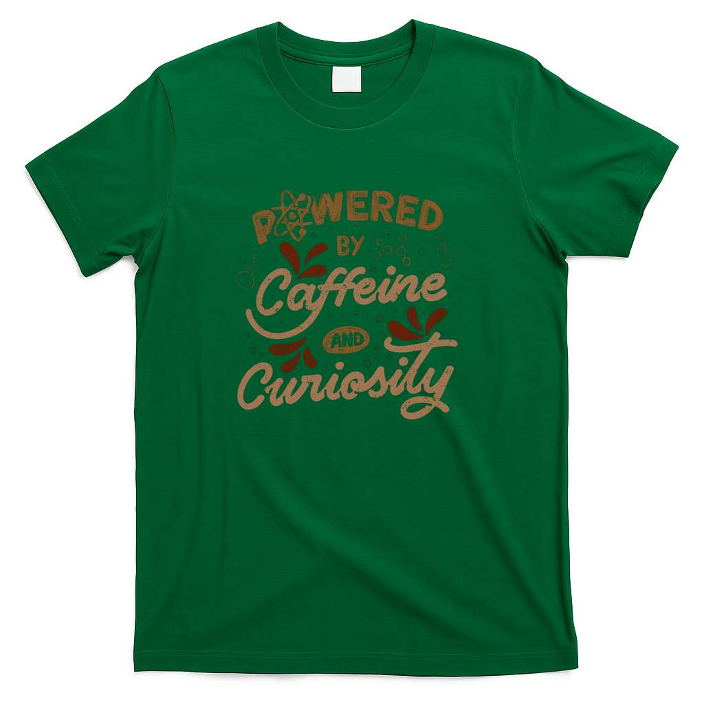 Powered By Caffeine and Curiosity by Tobe Fonseca - Green