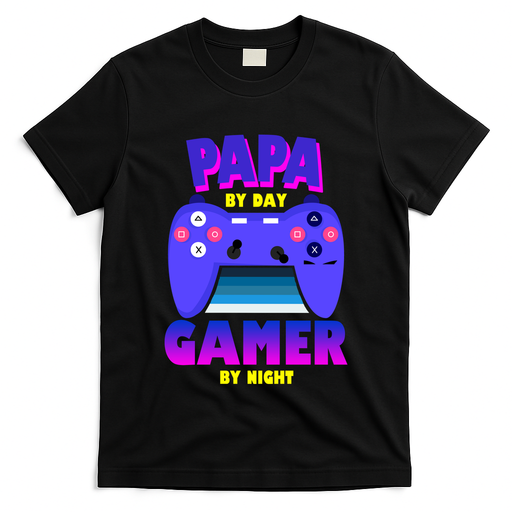 Papa By Day Gamer By Night T-Shirt