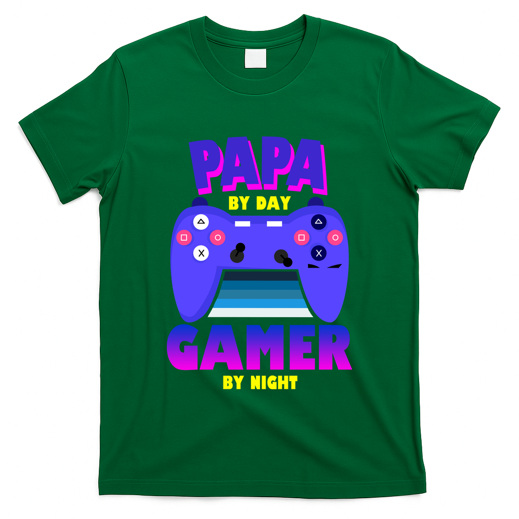 Papa By Day Gamer By Night T-Shirt