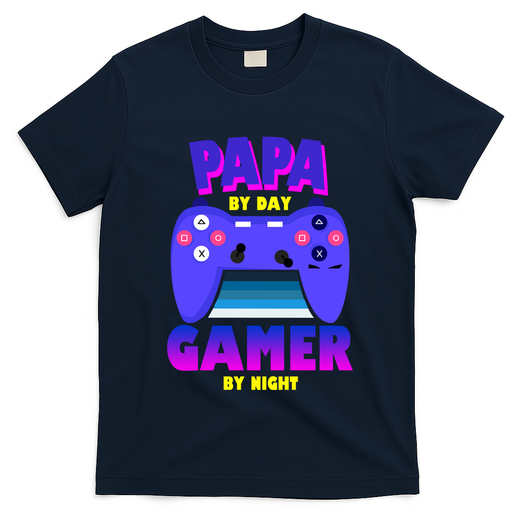 Papa By Day Gamer By Night T-Shirt