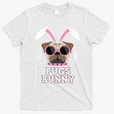 Pugs Bunny Happy Easter Puggy Pug Lover Easter Bunny Dog T-Shirt - White