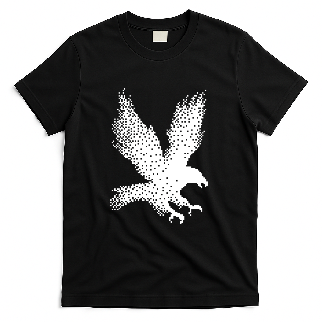 pixel bird - Black
