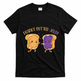 Peanut Butter Jelly Matching Couples Lover Halloween T-Shirt - Black