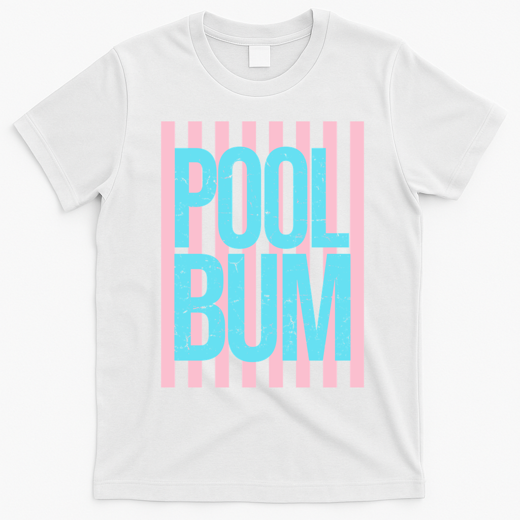 Pool Bum Retro Stripes Sunshine T-Shirt - White