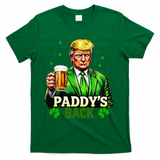 PaddyS Back Trump Beer Shamrock St PatrickS Day Trump T-Shirt - Green
