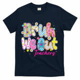 Preppy Bruh We Out Teachers Last Day Of School Summer Break T-Shirt - Navy