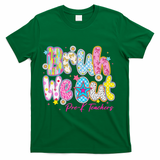 Preppy Bruh We Out Pre-K Teachers Last Day Of School Summer T-Shirt - Green