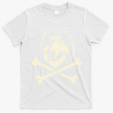 Pirate Collie Crossbones Dog T-Shirt - White