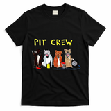 Pit Crew Dogs Funny For Women T-Shirt - Black