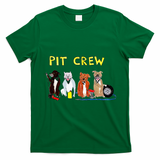 Pit Crew Dogs Funny For Women T-Shirt - Irish Green