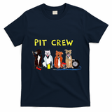 Pit Crew Dogs Funny For Women T-Shirt - Navy Blue