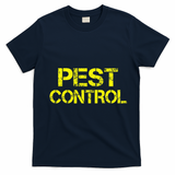 Pest Control Exterminator Halloween Costume T-Shirt - Navy Blue