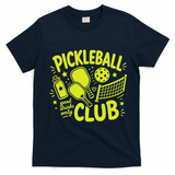 Pickleball Club Good Drinks Only T-Shirt - Navy Blue