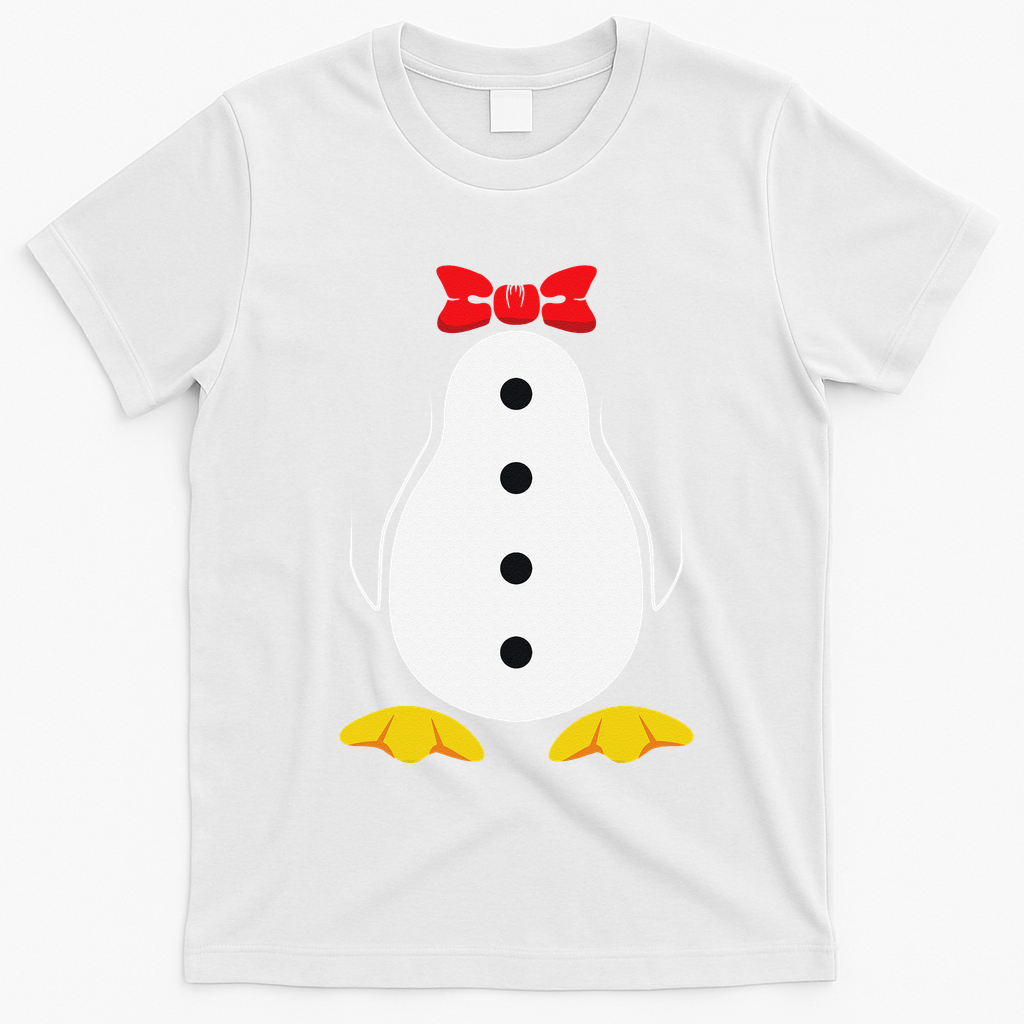 Penguin Costume Tuxedo Halloween Gift For T-Shirt - White