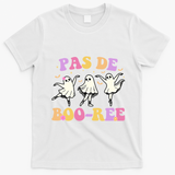 Pas De BooréE Ghost Ballet Dancer Halloween T-Shirt - White