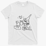 poorlier drawn cats - White