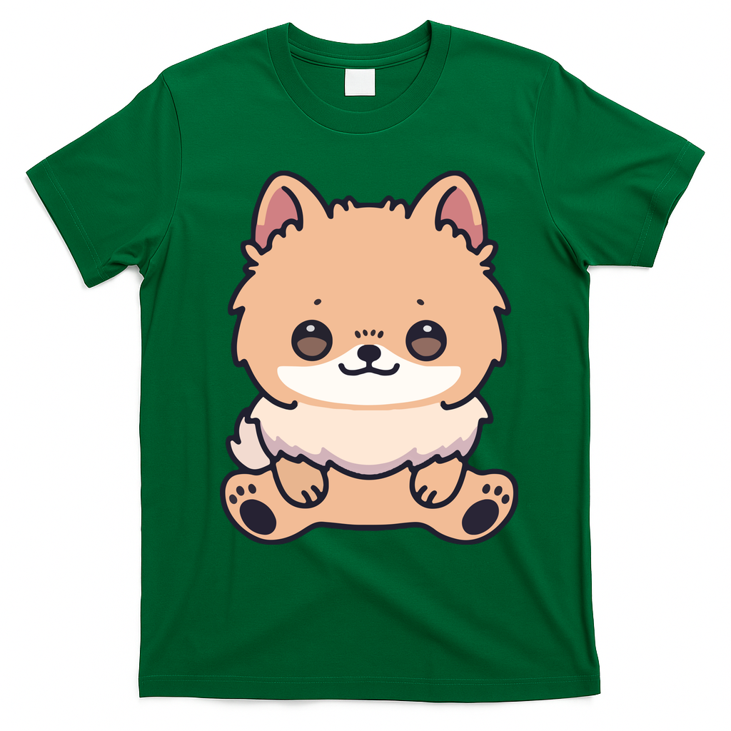 Pomeranian Dog Cute Owner Puppy T-Shirt - Irish Green