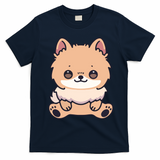 Pomeranian Dog Cute Owner Puppy T-Shirt - Navy Blue