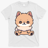 Pomeranian Dog Cute Owner Puppy T-Shirt - White