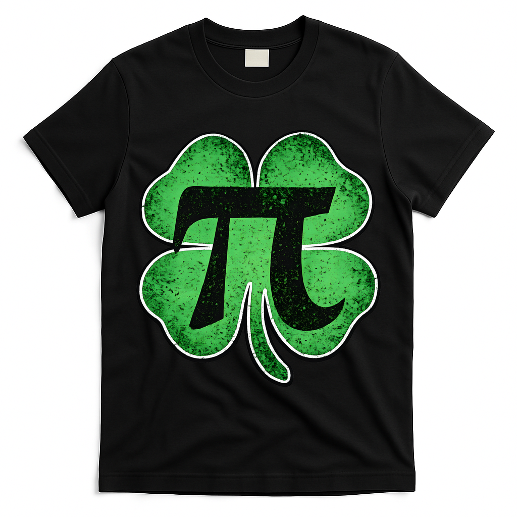 Pi Day Lucky Irish Clover 3.14 St Patrick's Day T-Shirt