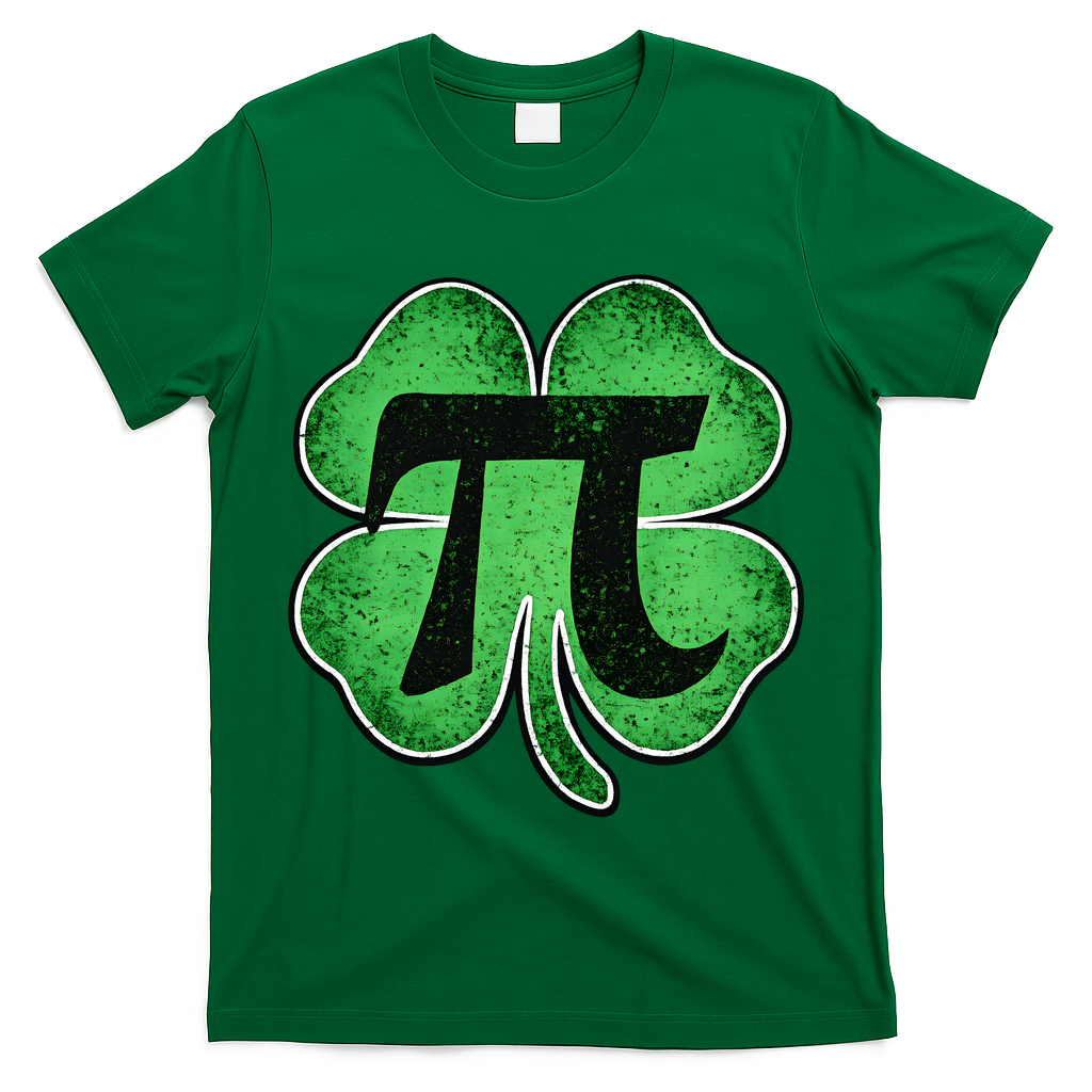 Pi Day Lucky Irish Clover 3.14 St Patrick's Day T-Shirt