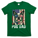 Pug Dad T-Shirt - Green