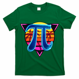 Pi Day Retro Tropical Logo T-Shirt