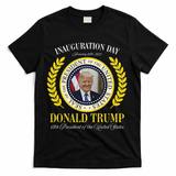 President Donald Trump Inauguration Day 2025 Memorabilia Gift T-Shirt - Black