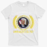 President Donald Trump Inauguration Day 2025 Memorabilia Gift T-Shirt - White