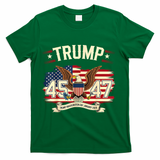 President Donald Trump Inauguration Day 2025 Memorabilia America Flag Design T-Shirt - Green