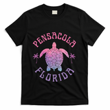 Pensacola Florida Beach Sea Turtle Summer Vacation T-Shirt - Black